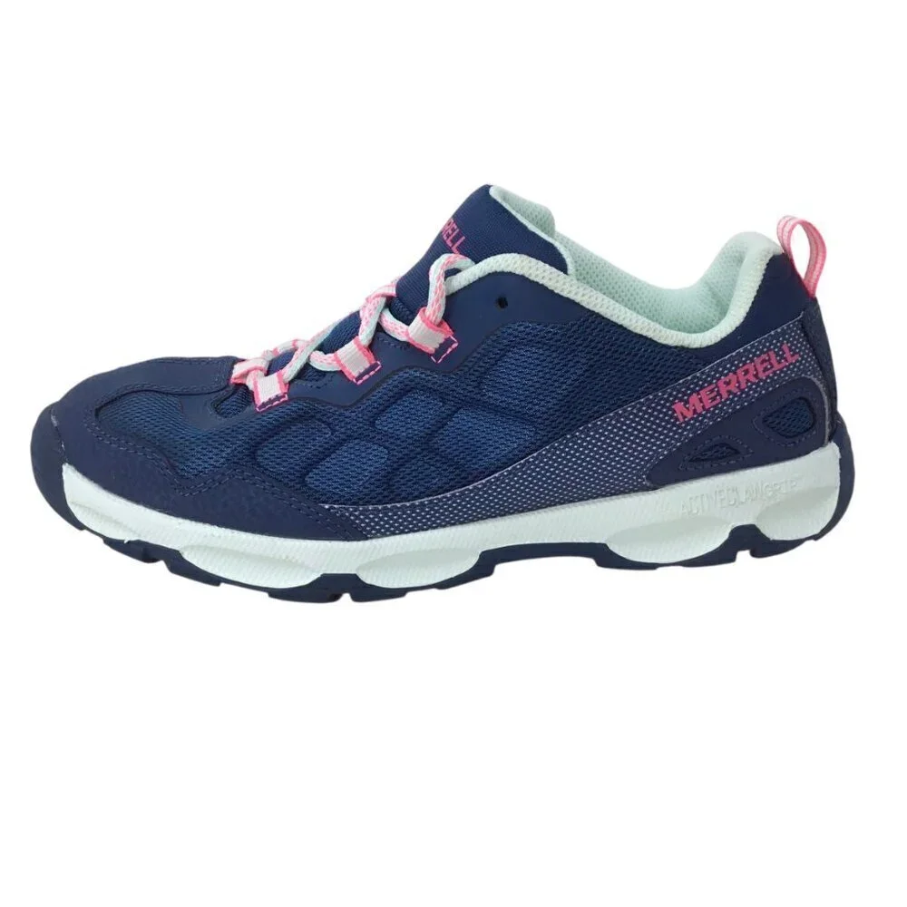 Merrell Chameleon Low 2.0 Youth Girls 5.5 M Blue Pink Sneakers MK161302
